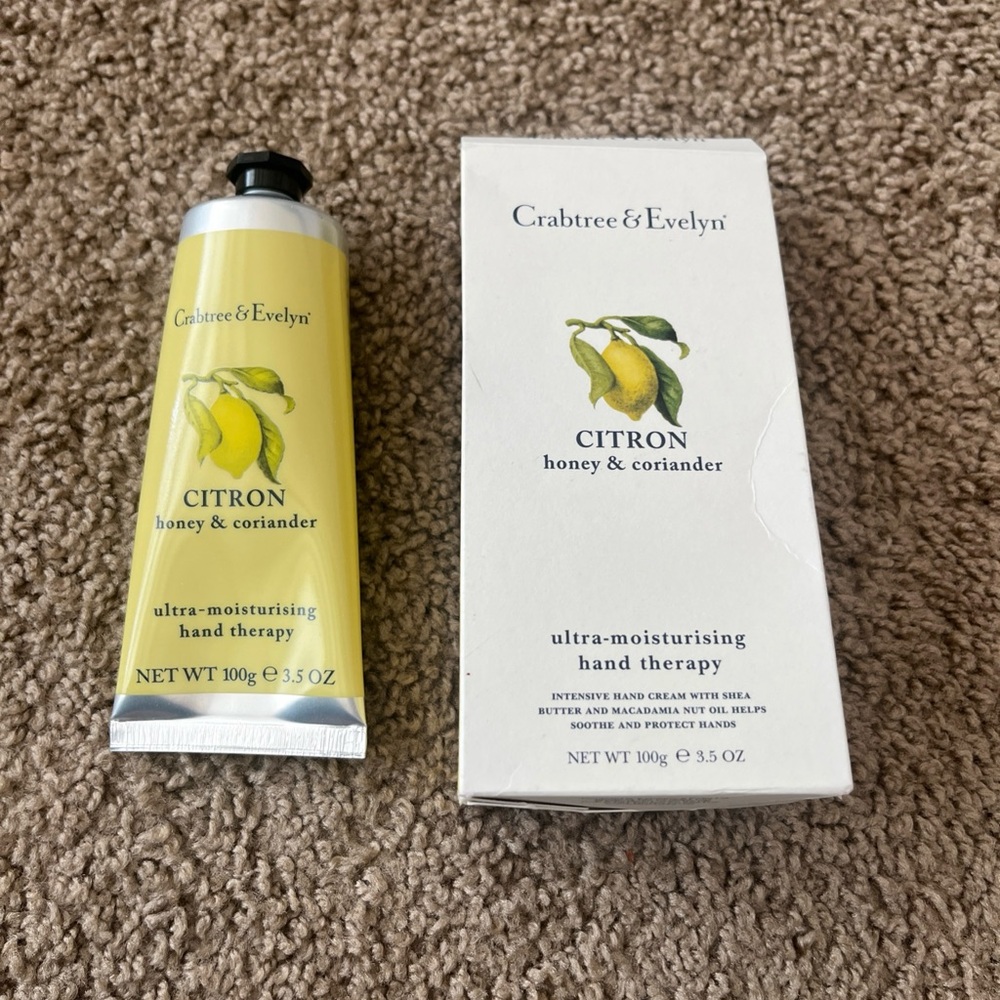 Crabtree & Evelyn‎ Citron Honey & Coriander Hand Therapy in Yellow